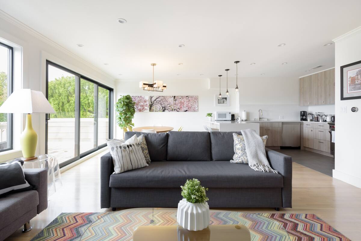 Savor Incredible Terrace Views from a Bright Home