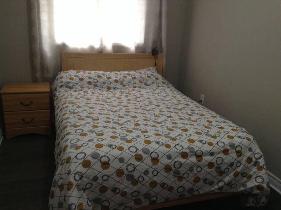 Ground floor room , double size bed .