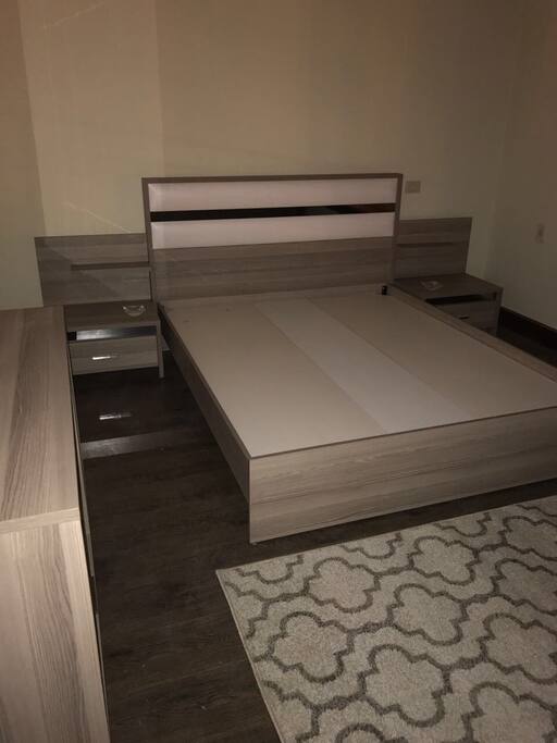 The bed mattress and the bedsheet are available in the apartment.