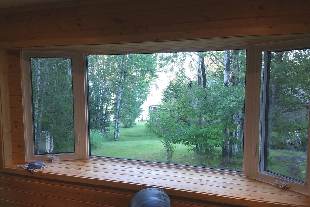 Bay Window with a View of the Winnipeg River