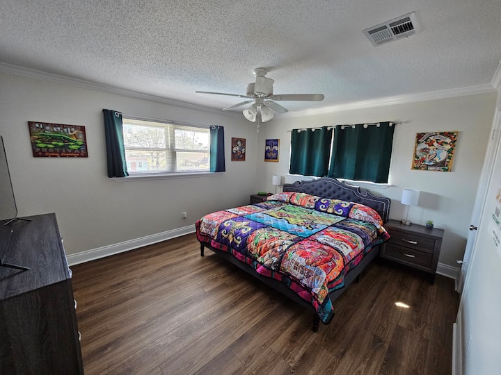 Izba s voľne žijúcimi zvieratami v Louisiane
Spálňa 3
Manželská posteľ