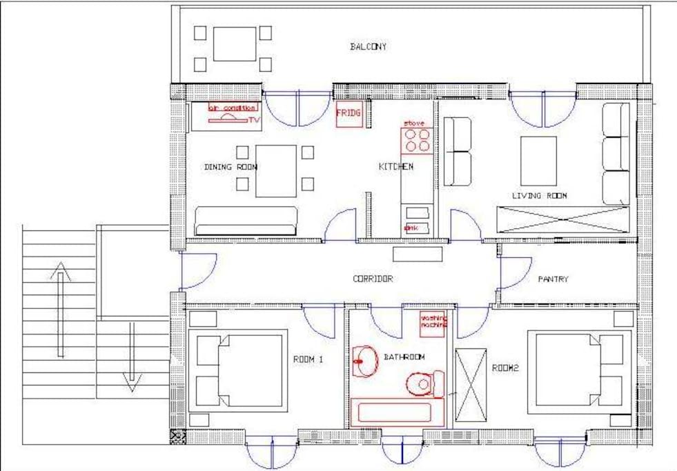 ground plan of apartment