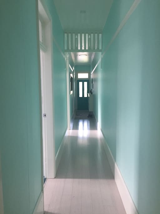 Freshly renovated entry & hall.