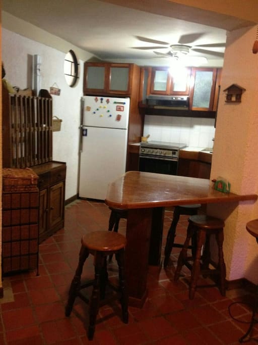 Kitchen and dining room