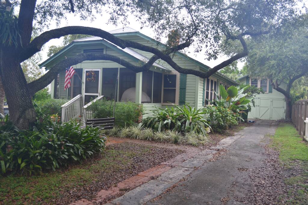 This is our home with Garage apartment detached in the back.
