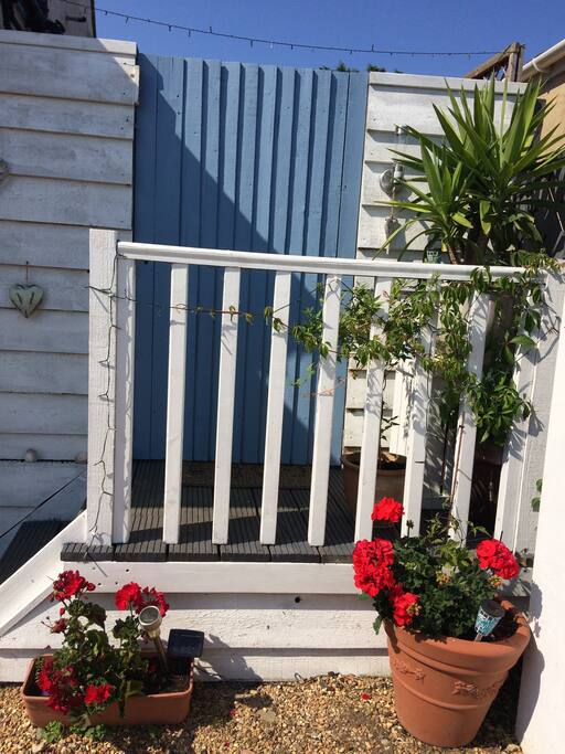Private entrance to the Air B n B.