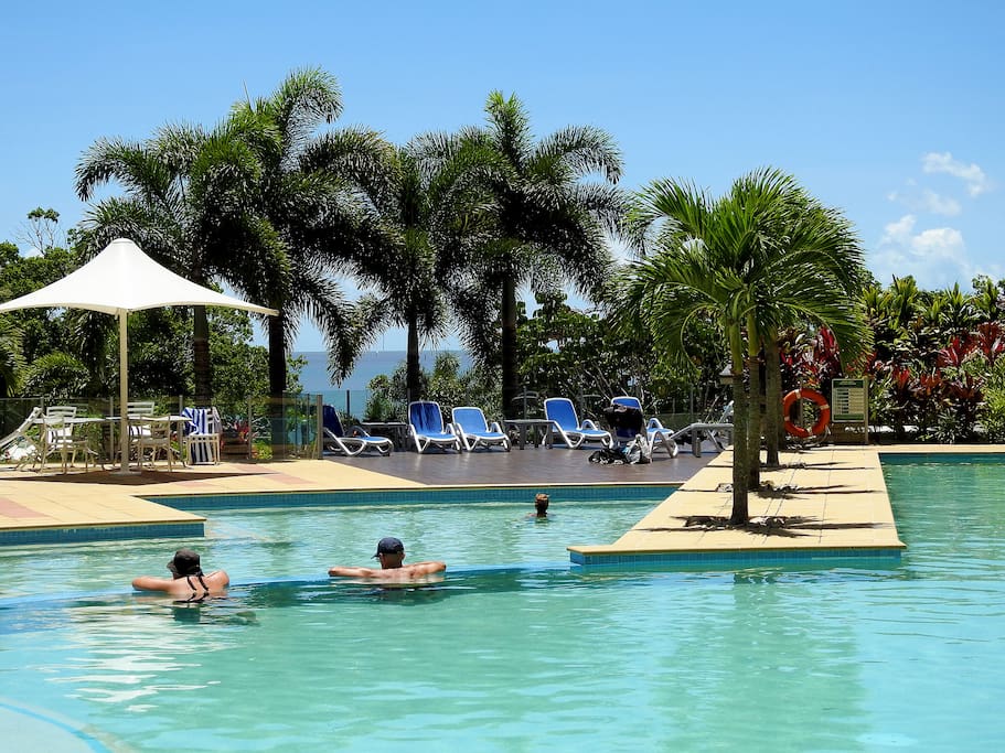 Lagoon pool overlooks the Cairns Esplanade