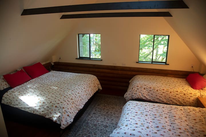 Bedroom #2 King Bed and Three Twins