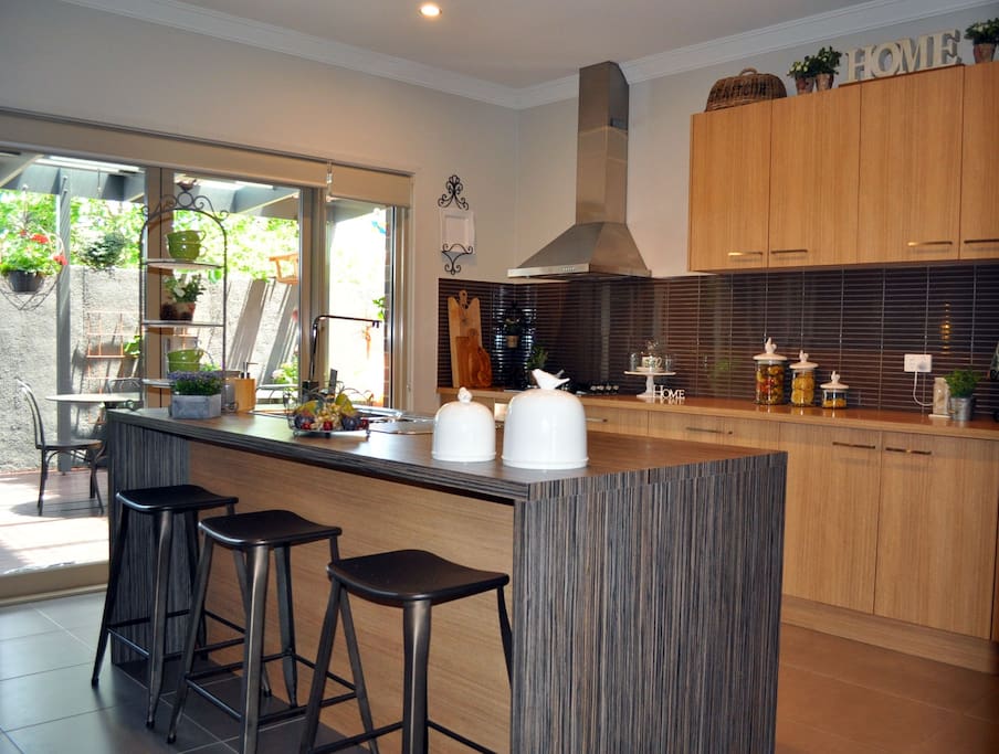 Spacious kitchen area