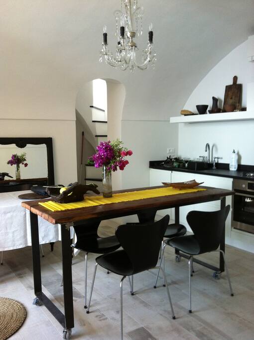 The kitchen.