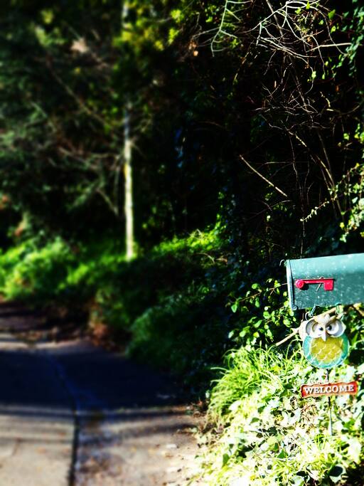 Look out for the "WELCOME" sign!