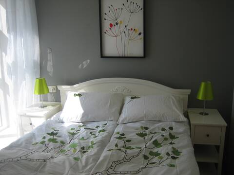 Peaceful downtown Apt. -Free WiFi & Parking Garage