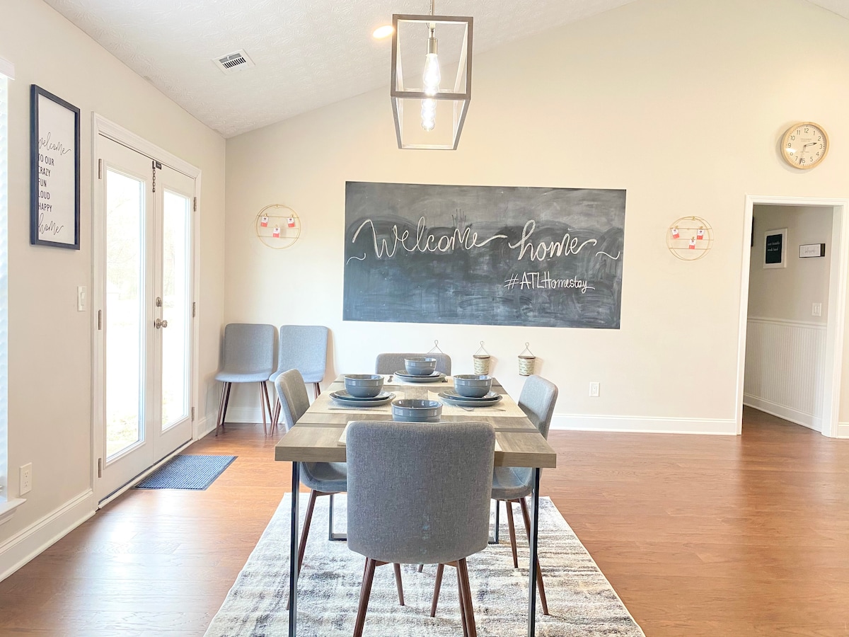 NEW🌈 🏡Stylish&Cozy Vibes, Minutes to Chateau Elan💥