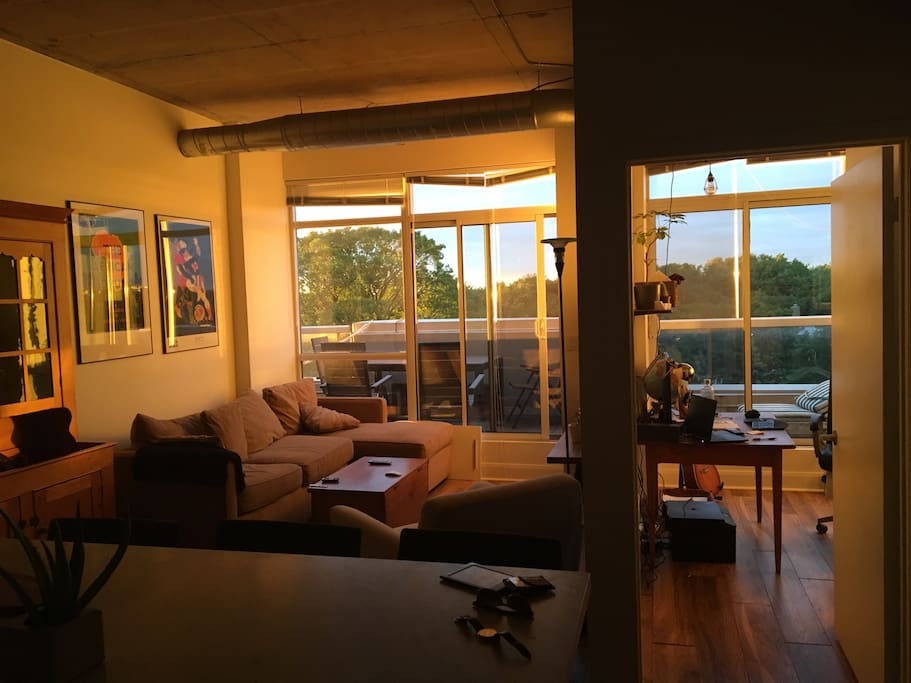 Sun filled main room