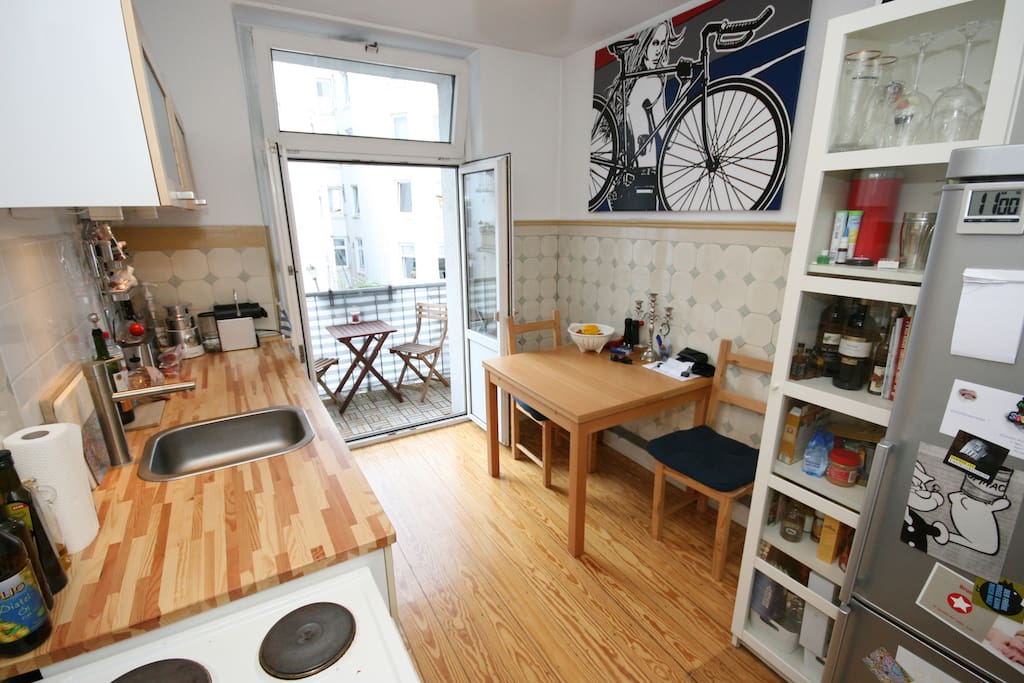 Kitchen + Balcony