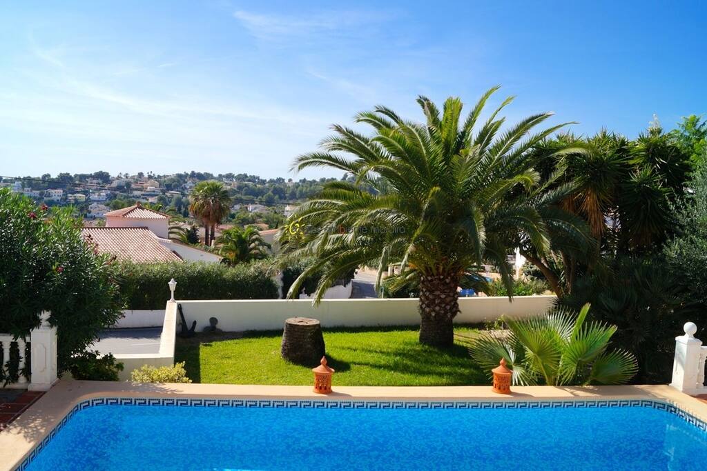 View from the house and the garden