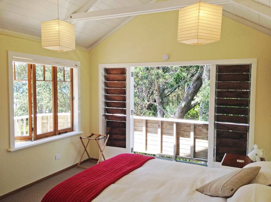 Enjoy the views from the King size bed.
