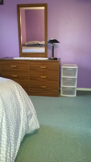 Dresser and mirror