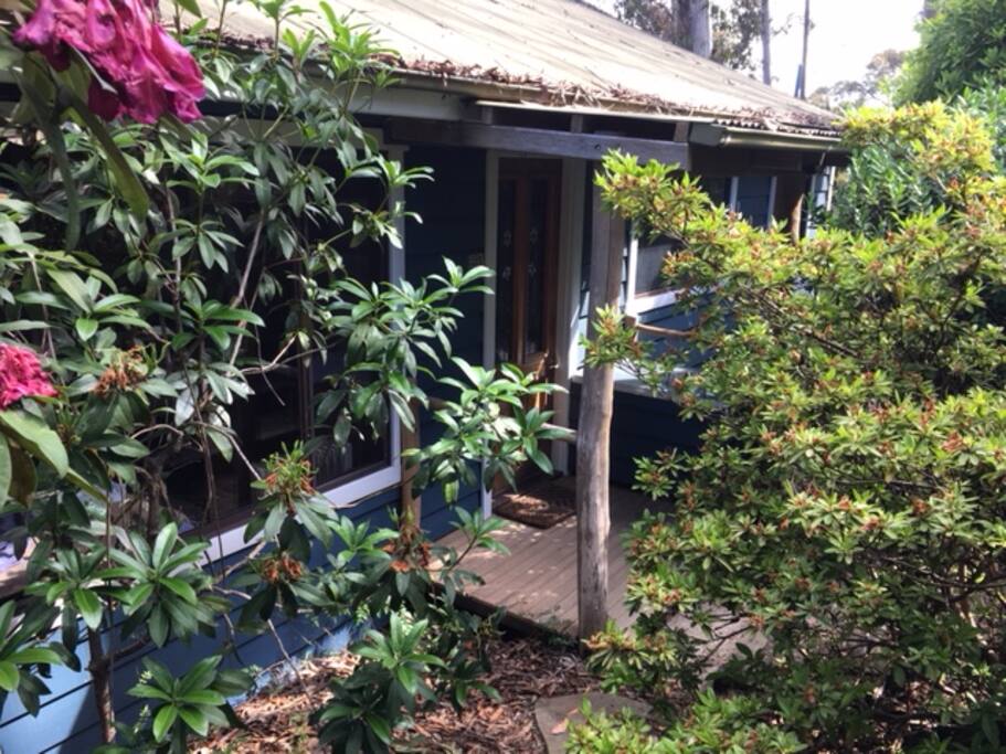Front view of house. Built in the 1980's, but the kitchen and bathroom were just renovated, giving you all the comforts of home.
