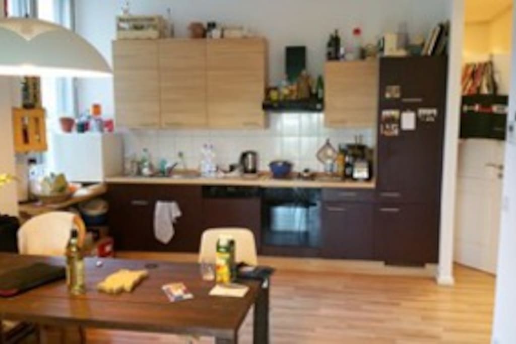 big living-room and kitchen