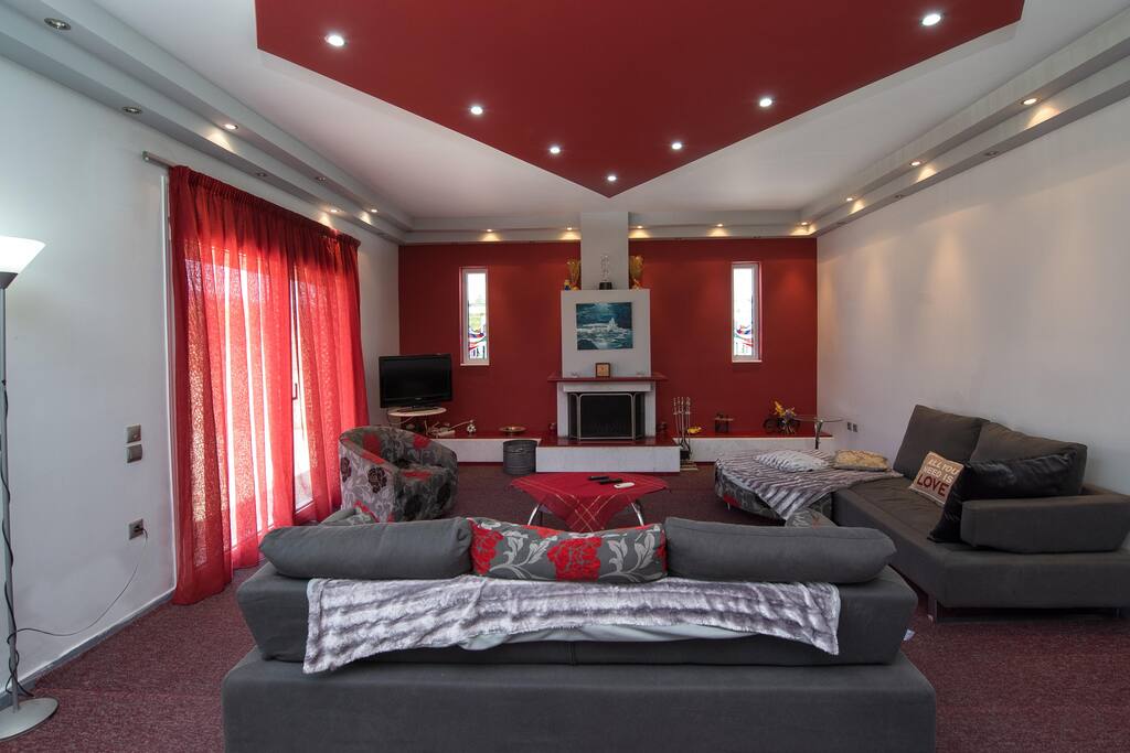 Wohnzimmer Kamin