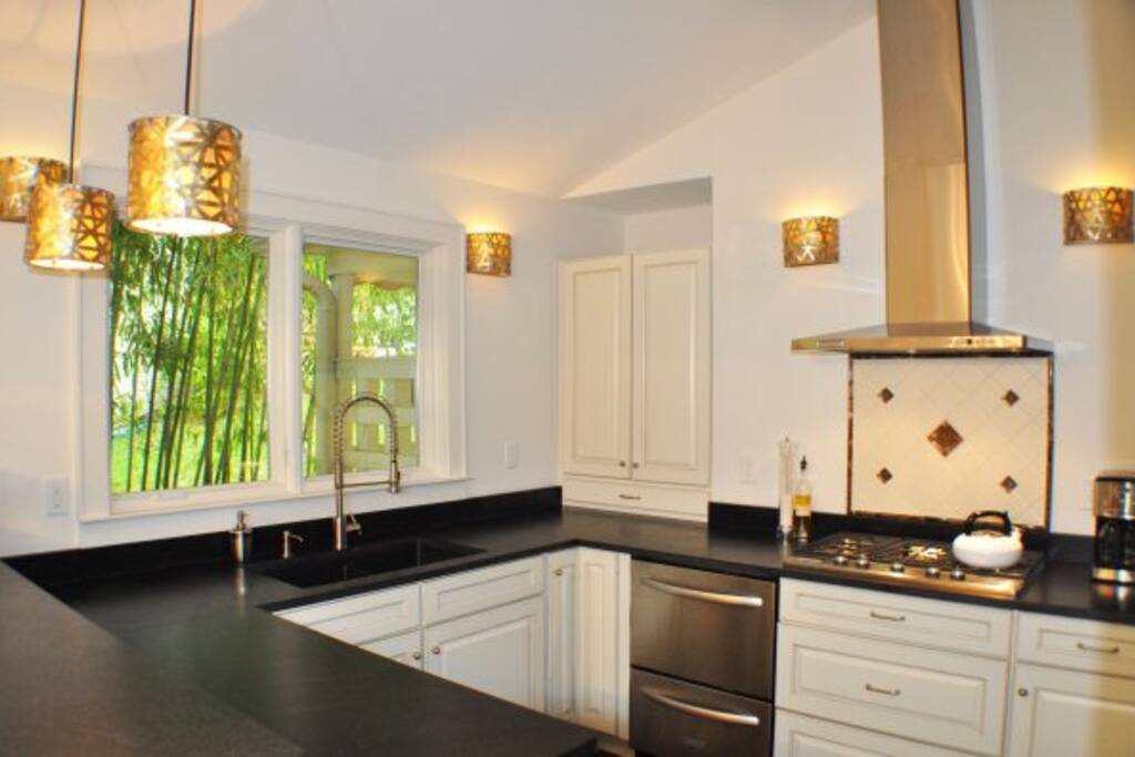 Fully equipped gourmet kitchen