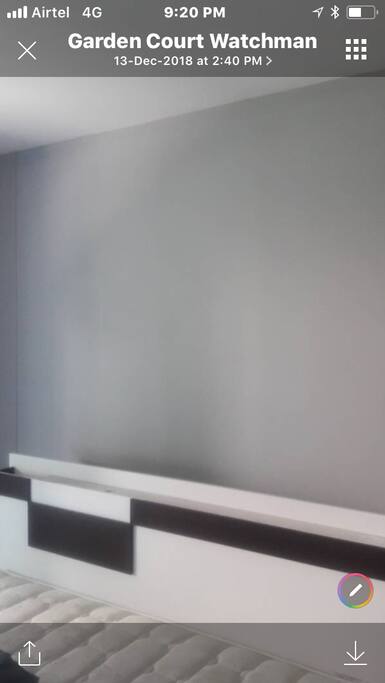 Master bed room wall