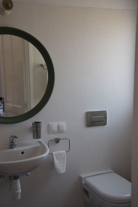 The first bathroom