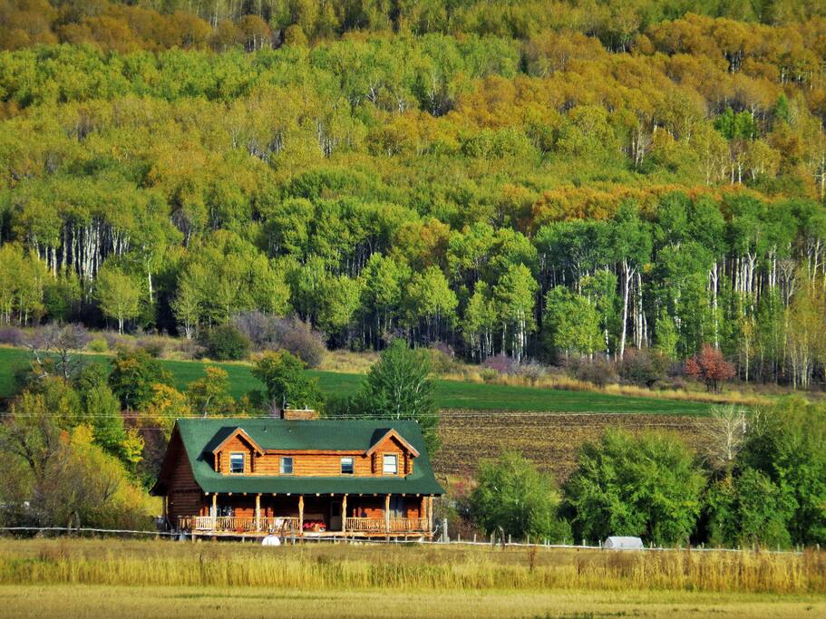 The back of Teton Hostel HideAway.