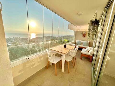 Beautiful dpto in Costa Algarrobo with SEA VIEW