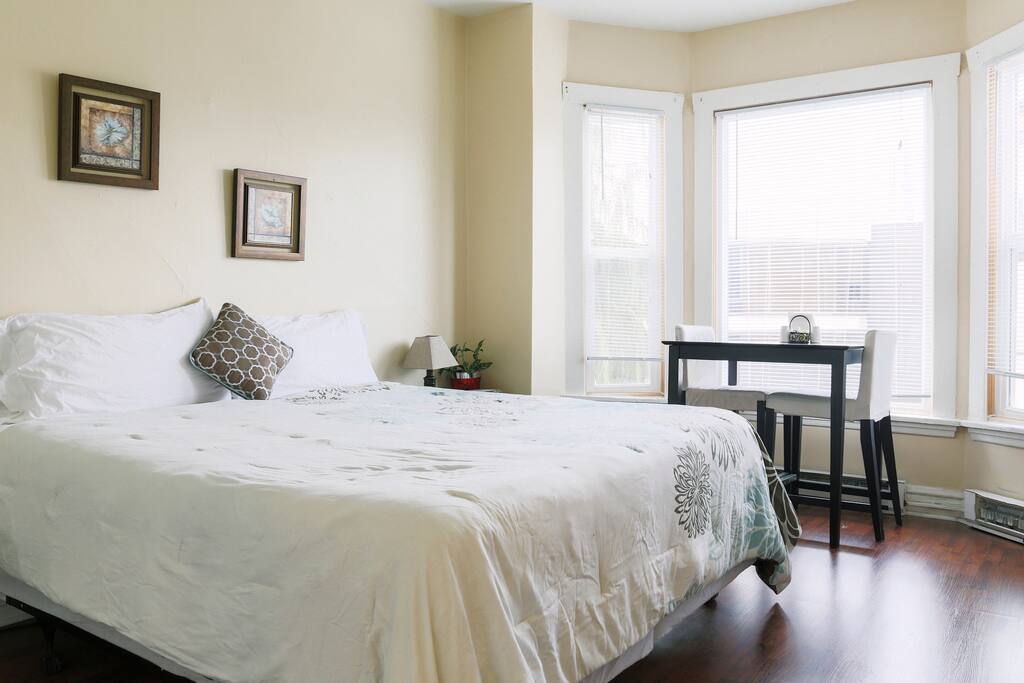 Beautiful natural light will brighten your day as you enjoy morning and afternoon sun!