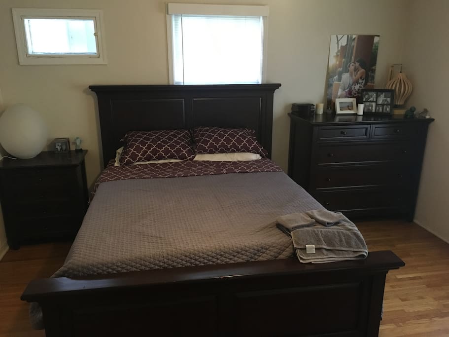 comfortable queen-sized bed