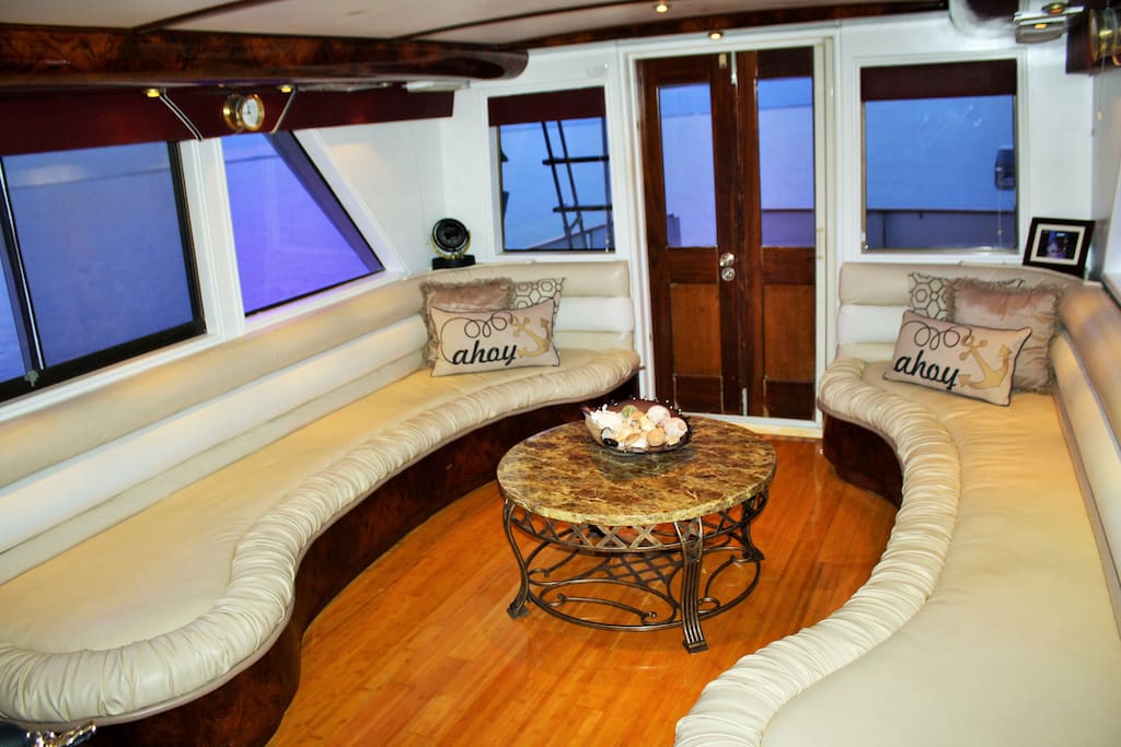 Sit and sip in our large and comfortable salon.