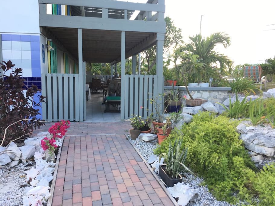Front gate leading to apartment