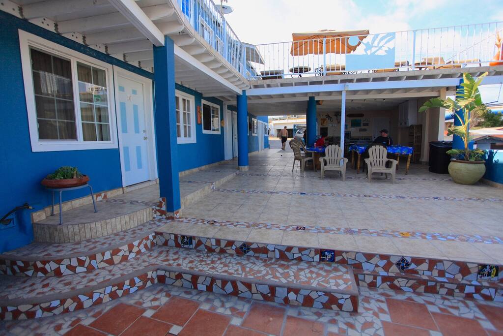 View of the downstairs patio.