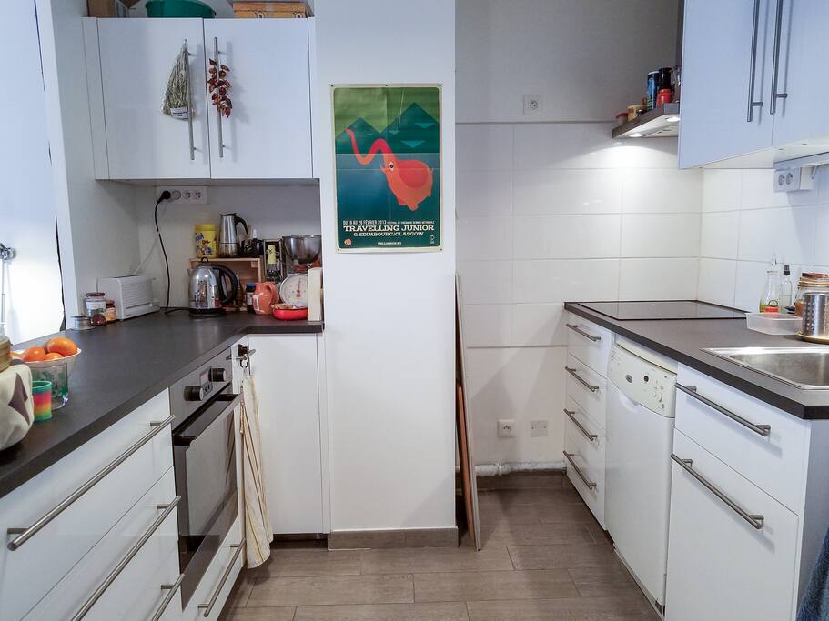 Cuisine depuis l'entrée