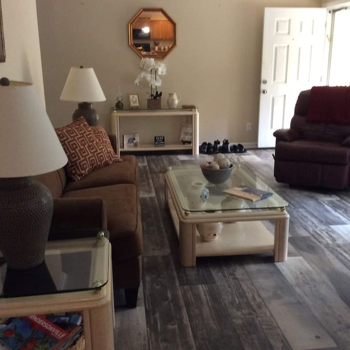 Living room. Nice way to relax after a day of seeing the local attractions.