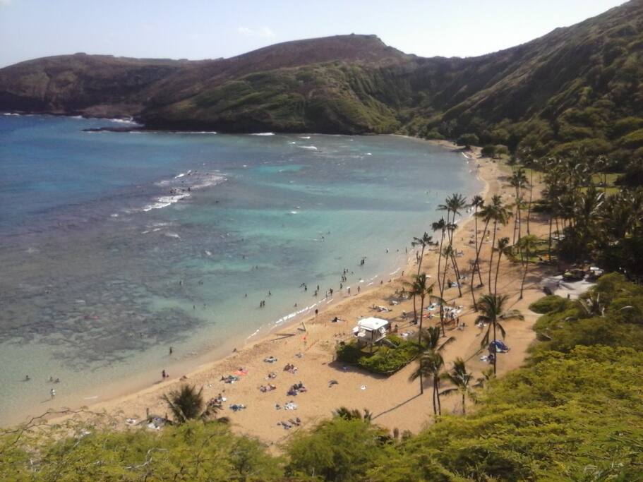 HANAUMA NATURE PRESERVE IS APPROXIMATELY 30 MINUTES CAR DRiVE,