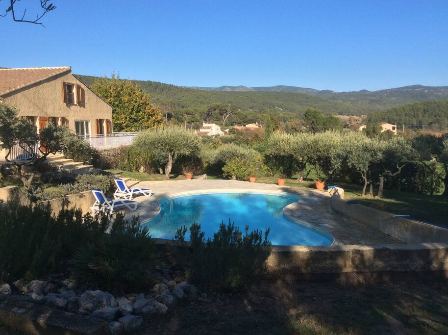 la piscine sans aucun vis à vis