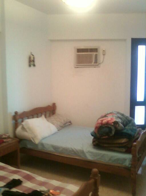 Bed room with two large beds