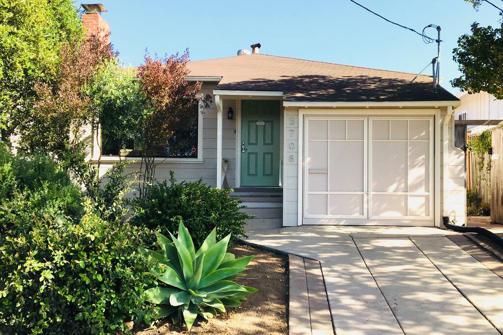 Free street parking available in front of the house