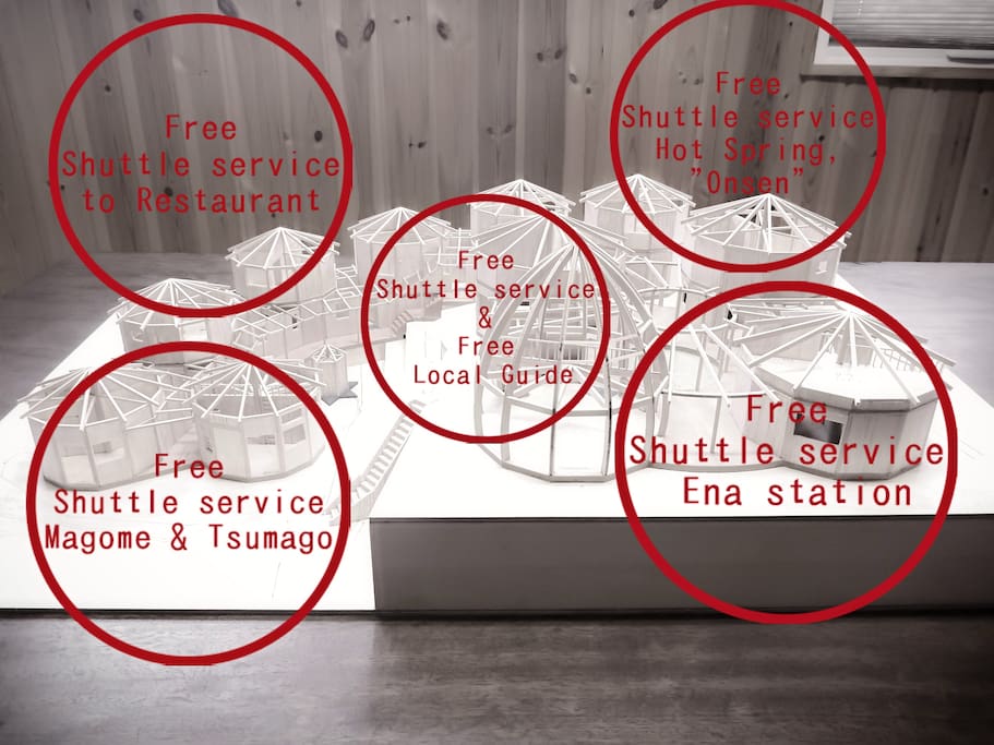Free transportation within the area, easy to move around.
