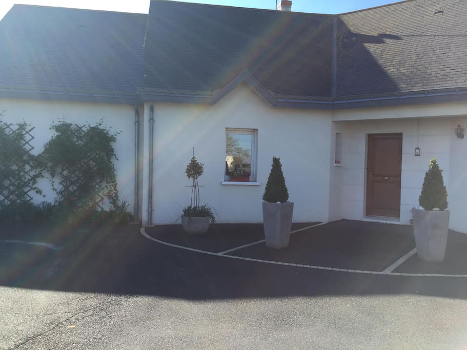 l'avant de la maison