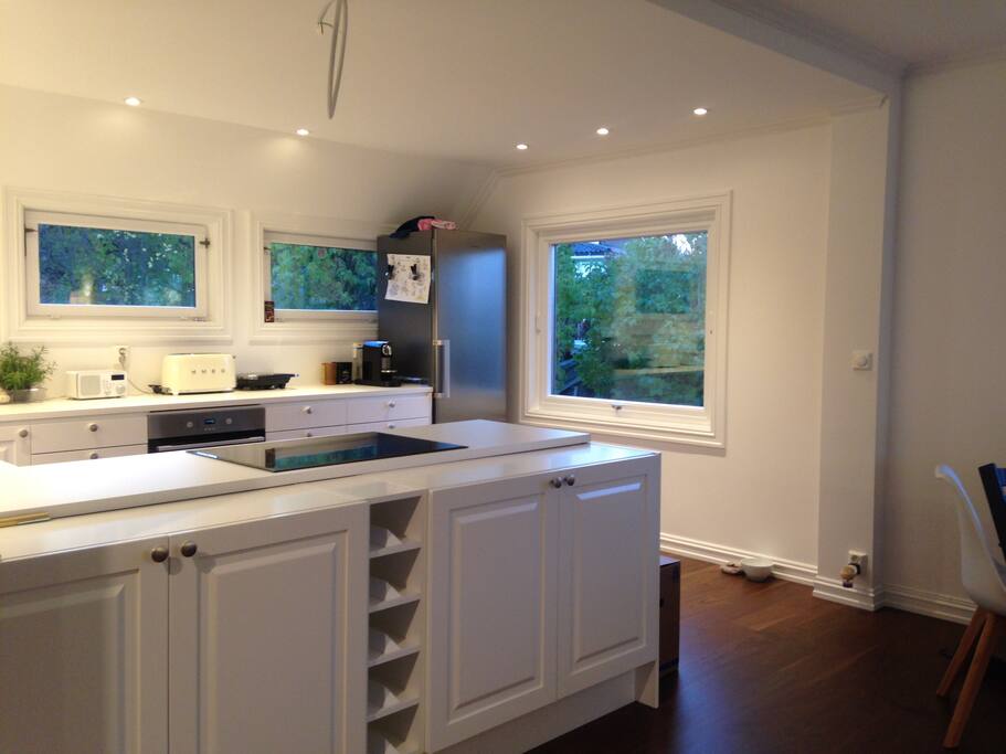 open plan kitchen