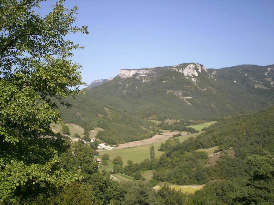 La vue depuis la propriété
