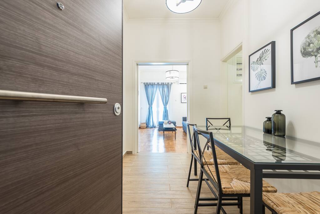 Entering the apartment