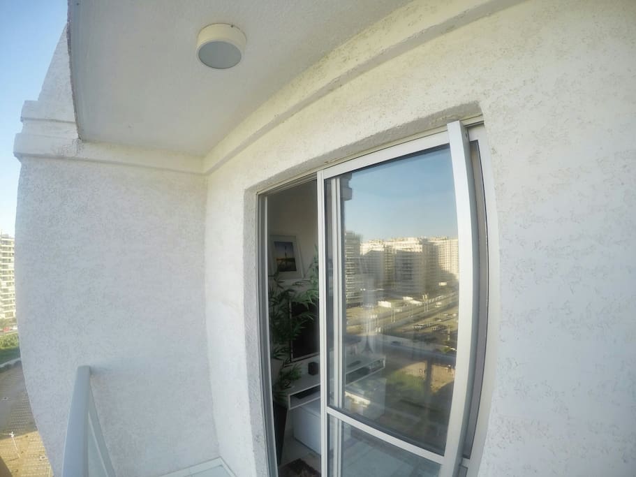 Airy balcony and morning sun