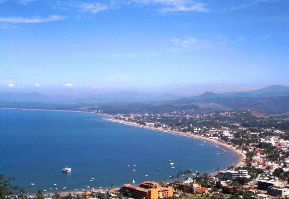A view of the Bay Rincon de Guayabitos