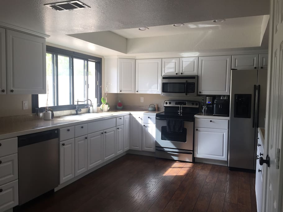 Fully stocked kitchen