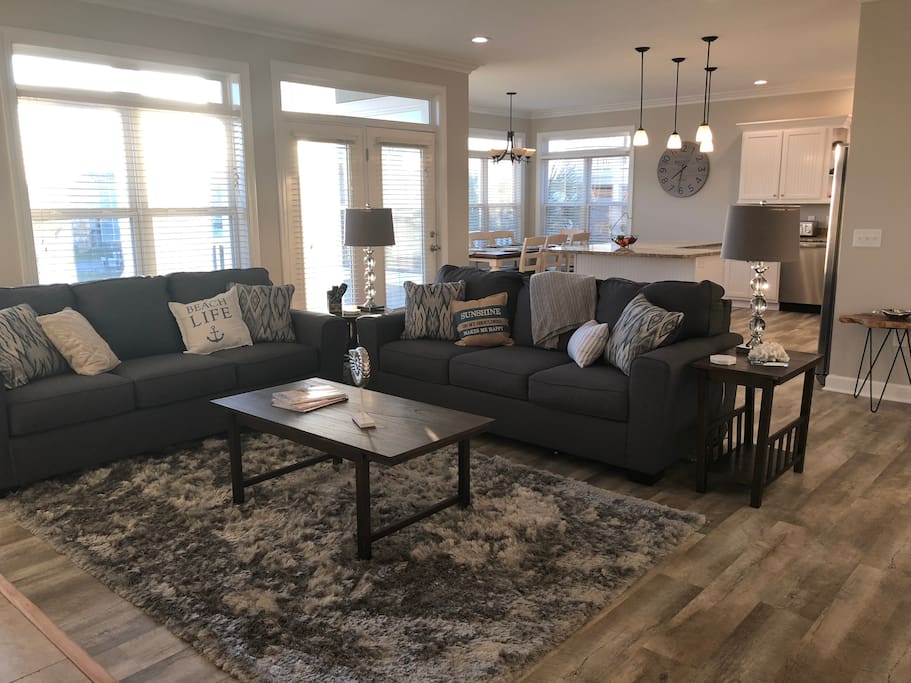 Open Living room and Kitchen area on the Main Floor
